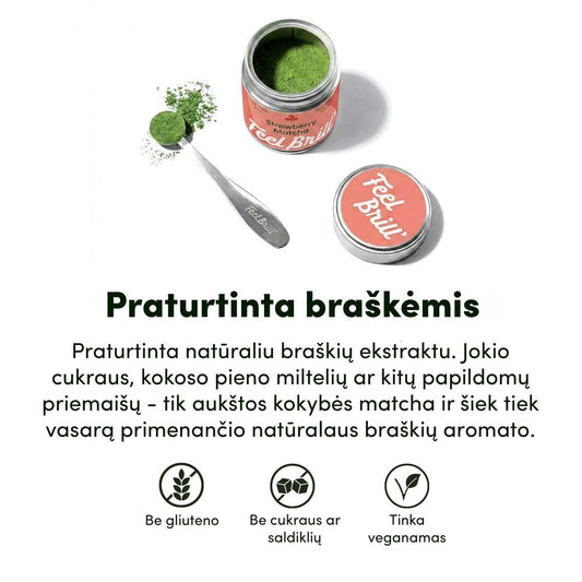 Matcha su braškėmis