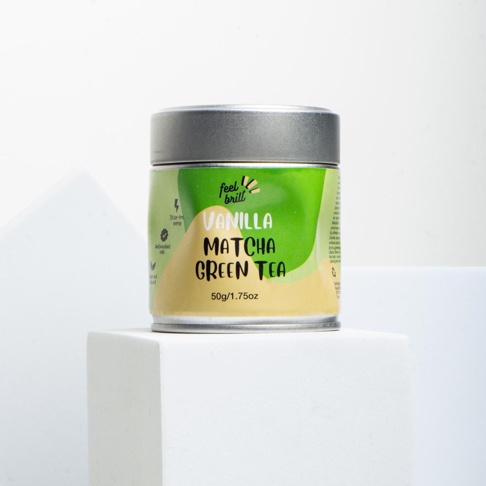 Matcha zaļā tēja ar vaniļu ir unikāla
