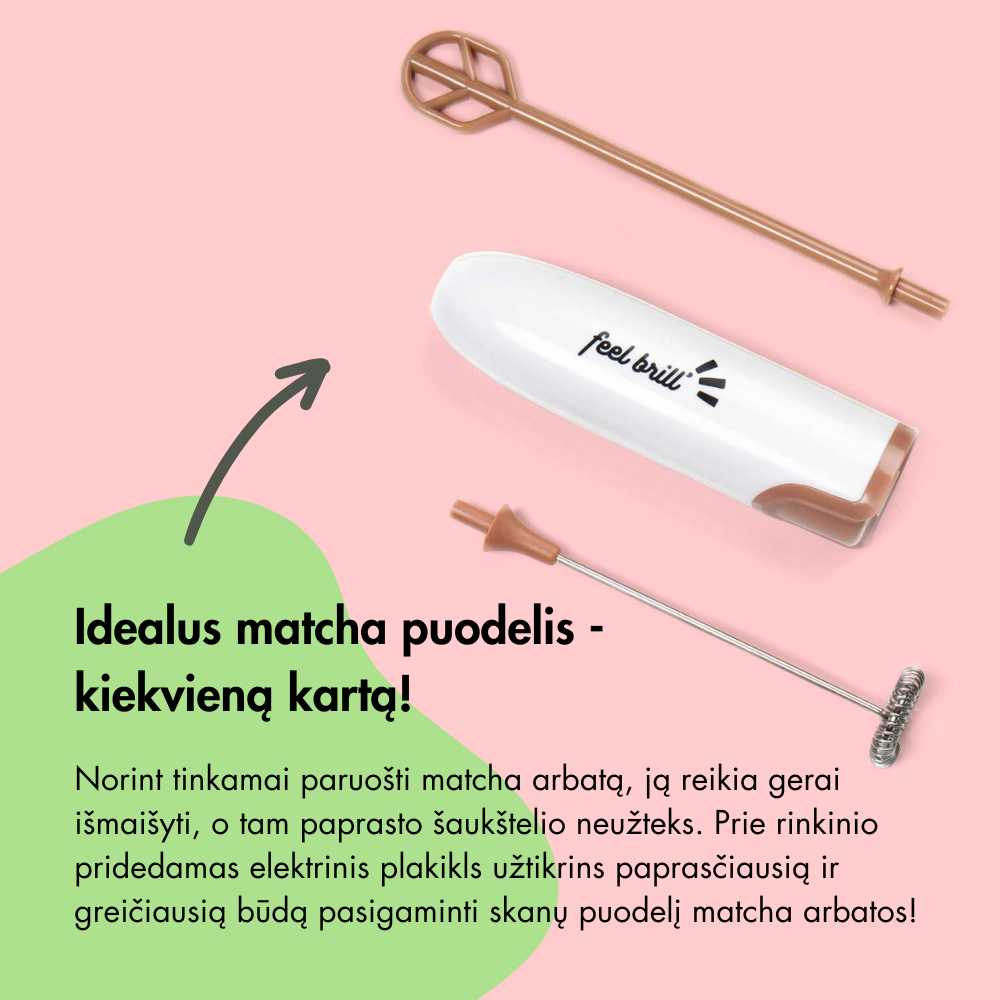 Feel Brill electric whisk plakiklis LocalizeModernSetMatchaWhisk