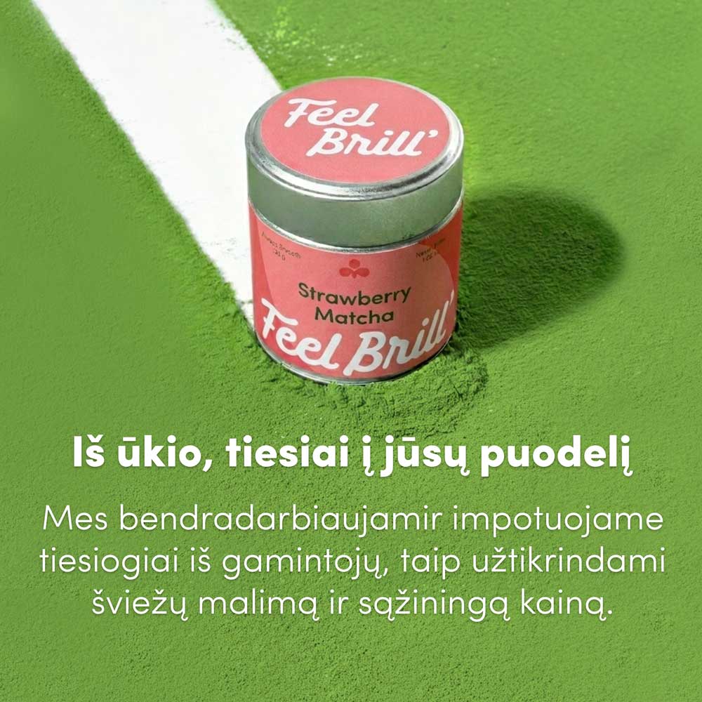 Matcha su braškėmis
