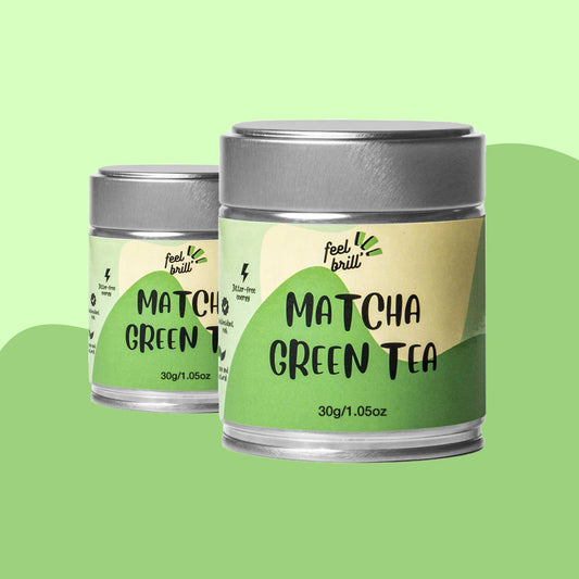 Two matcha green teas