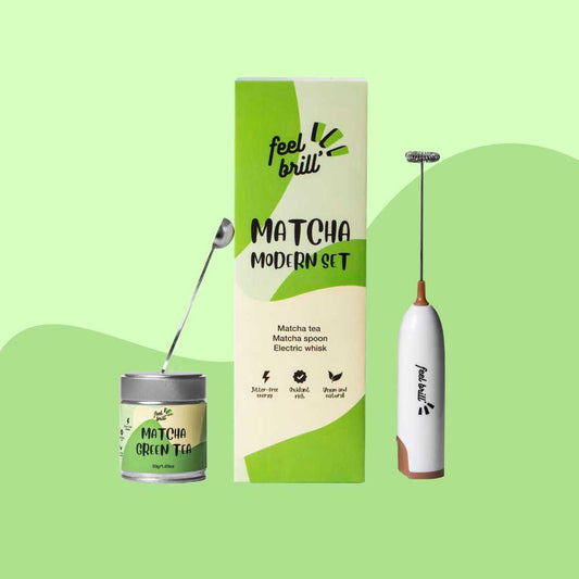 Modernus matcha arbatos rinkinys