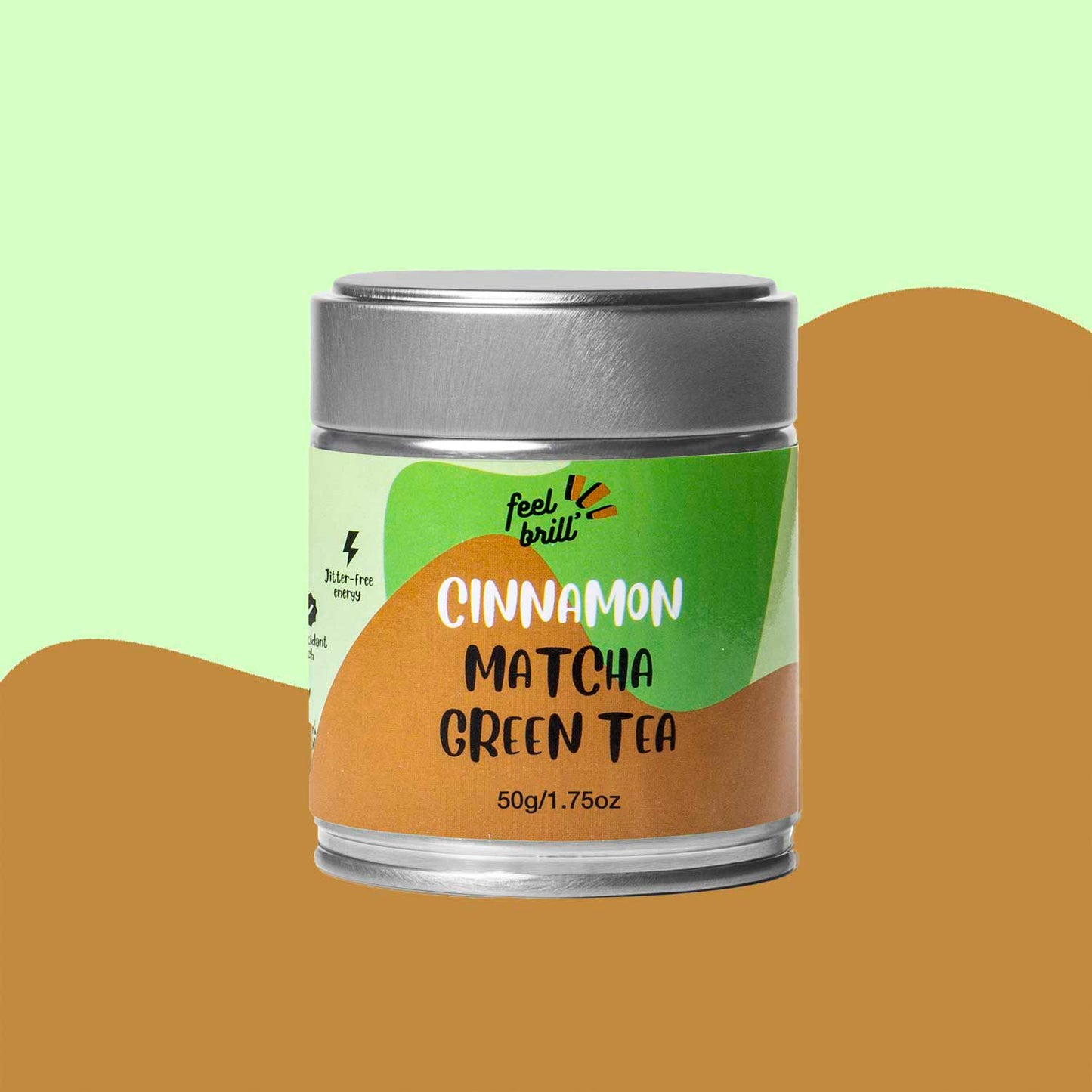 Matcha arbata su cinamonu - matcha with cinnamon - feel brill