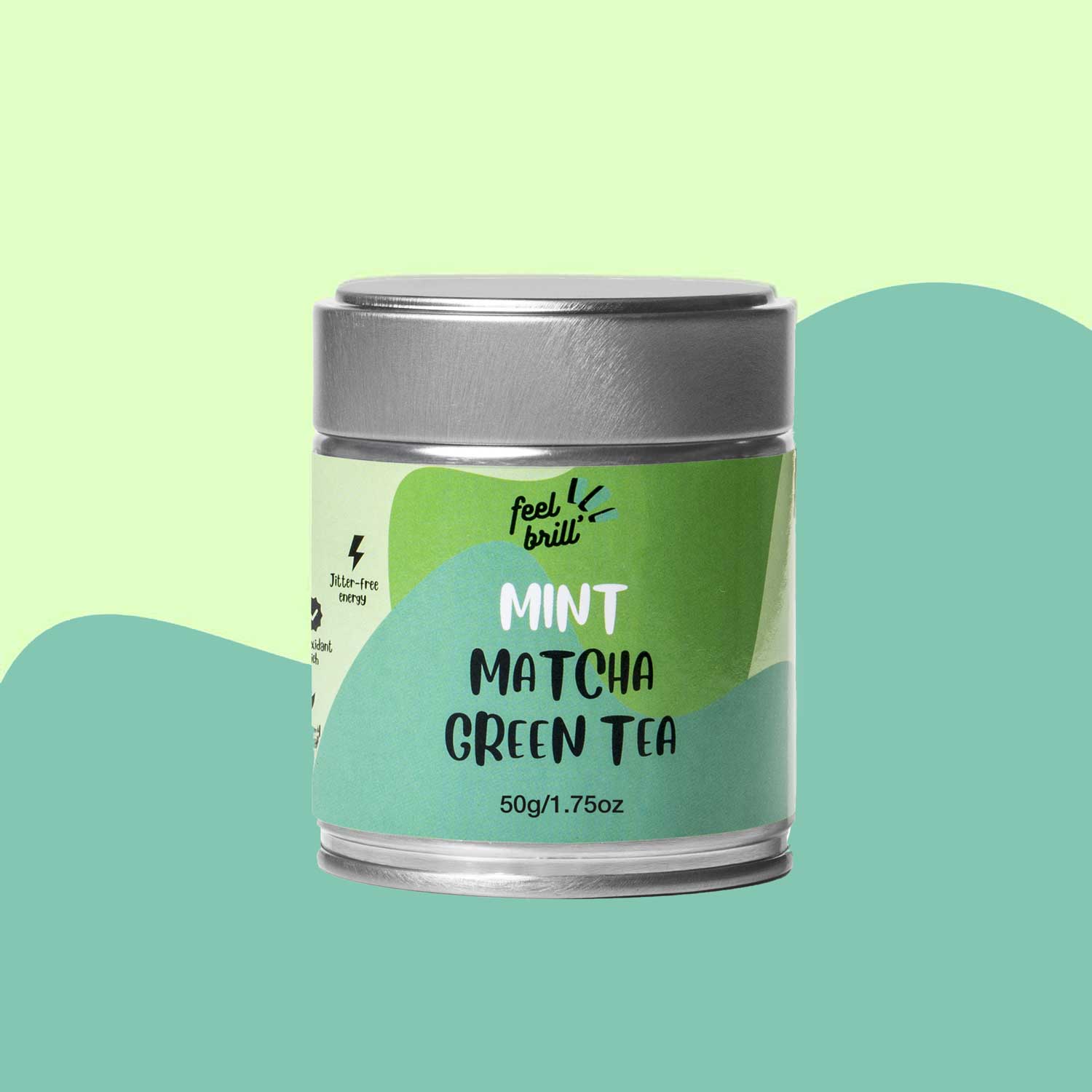 Matcha arbata su meta - matcha with mint - feel brill